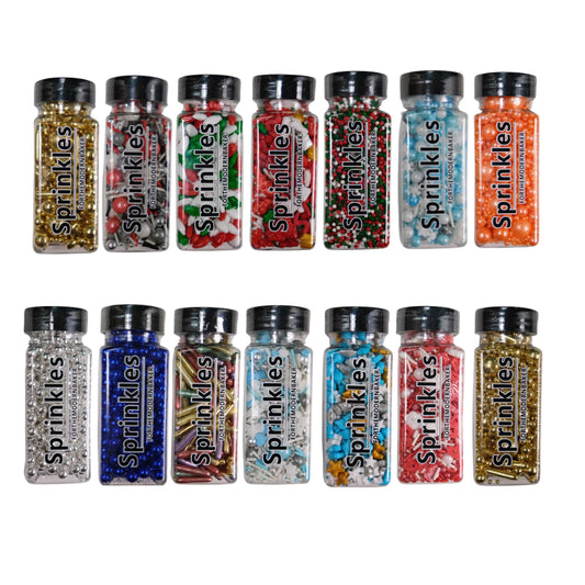 Edible Decorative Colourful Candy Sugar Sprinkles | Chinese New Year Sprinkles 100g