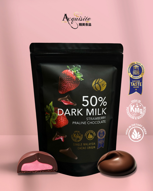 Benns Ethicoa 50% Dark Milk Strawberry Praline Chocolate | Premium Chocolate | Chocolate Snack