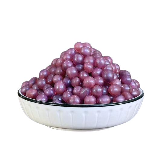 Purple Sweet Potato Popping Boba | Ready-to-Use Mochi Q | DIY Desserts & Beverages Toppings