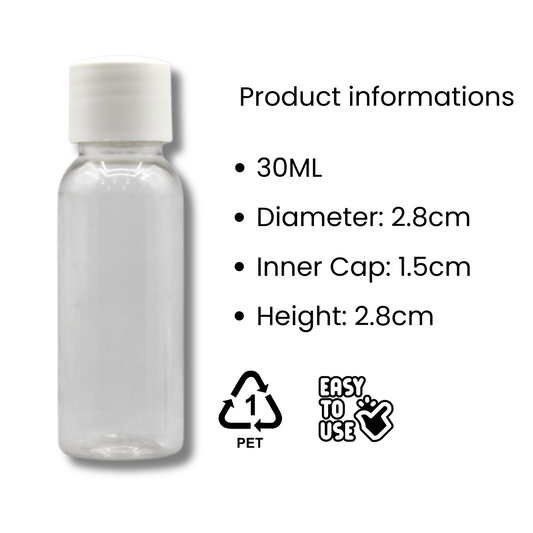 Transparent Bottles 30ml