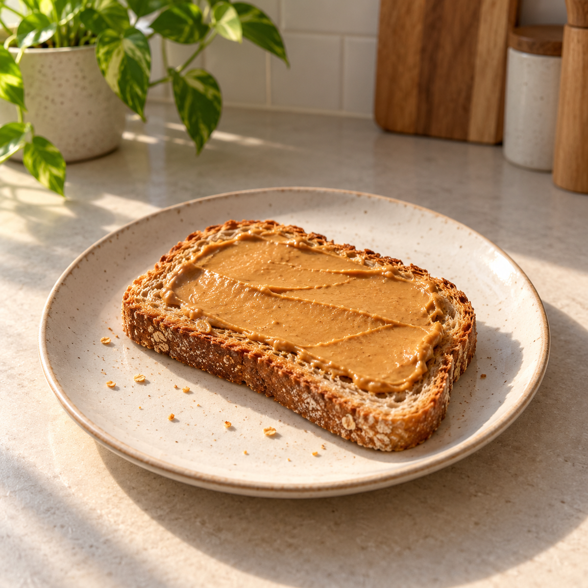 Toast spread with Almond Butter Cream