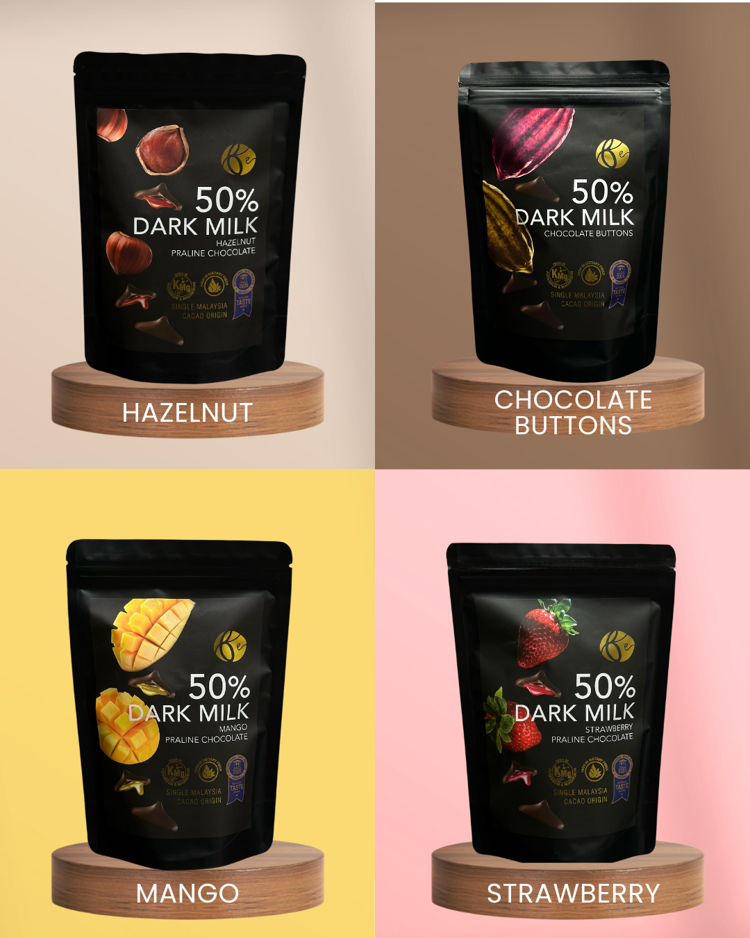 Bennsethicoa 50% Dark Milk Chocolate | Praline | Premium Chocolate | Chocolate Snack