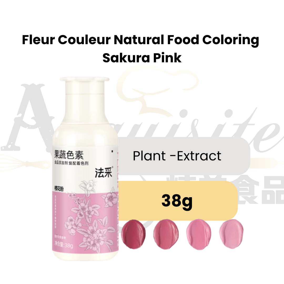 Fleur Couleur Natural Food Colouring 38g Vibrant Concentrated Edible Colourant For Baking, Cake Decorating & Icing