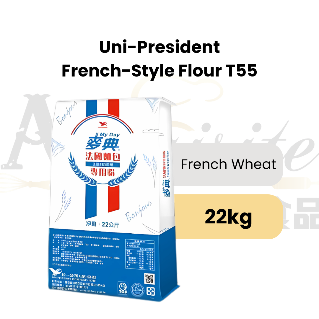 Uni-President French-Style Flour T55 made from French Wheat, in 22kg packaging