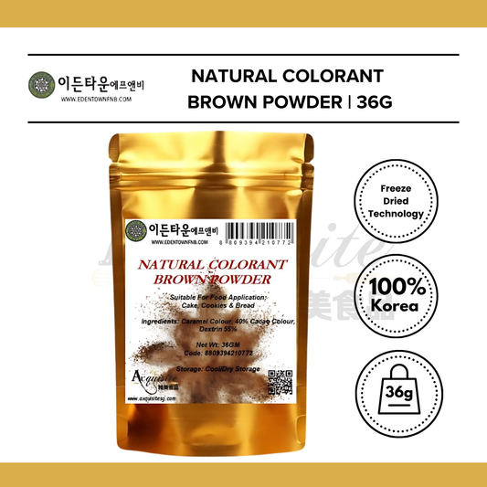 Edentown Korea Natural Colorant Brown Powder 36g/100g/1kg