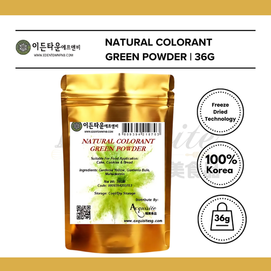Edentown Korea Natural Colorant Green Powder 36g/100g/1kg