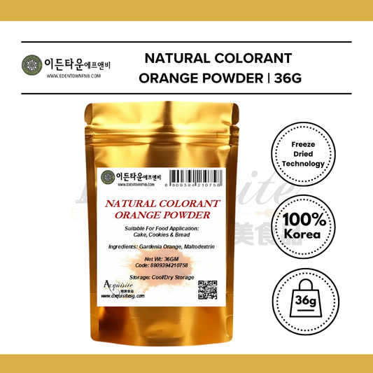 Edentown Korea Natural Colorant Orange Powder 36g/100g/1kg