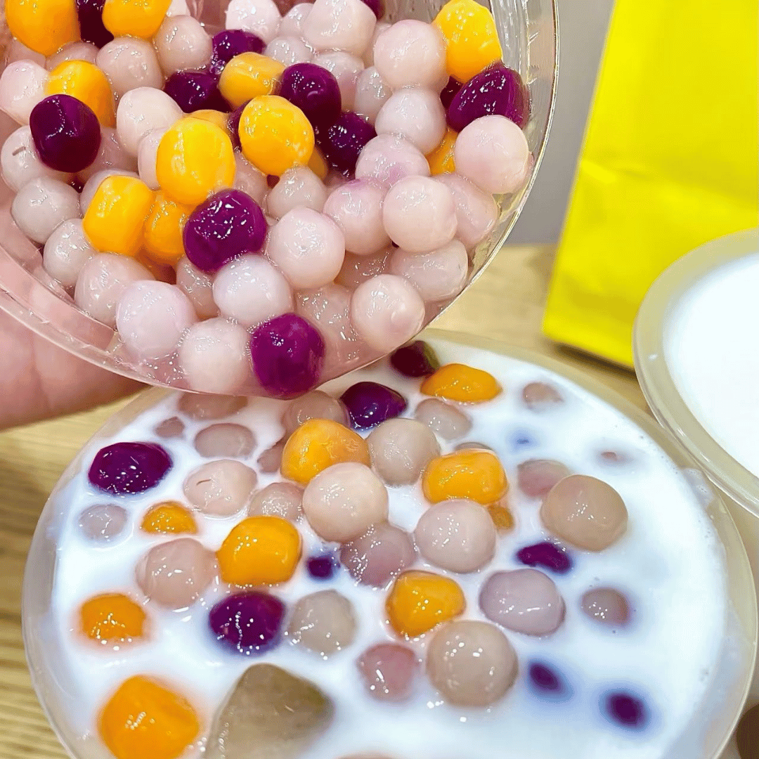 Tri-Colour Mixed Mini Taro Balls 1kg