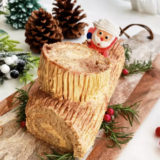 Festive Christmas Log Cake