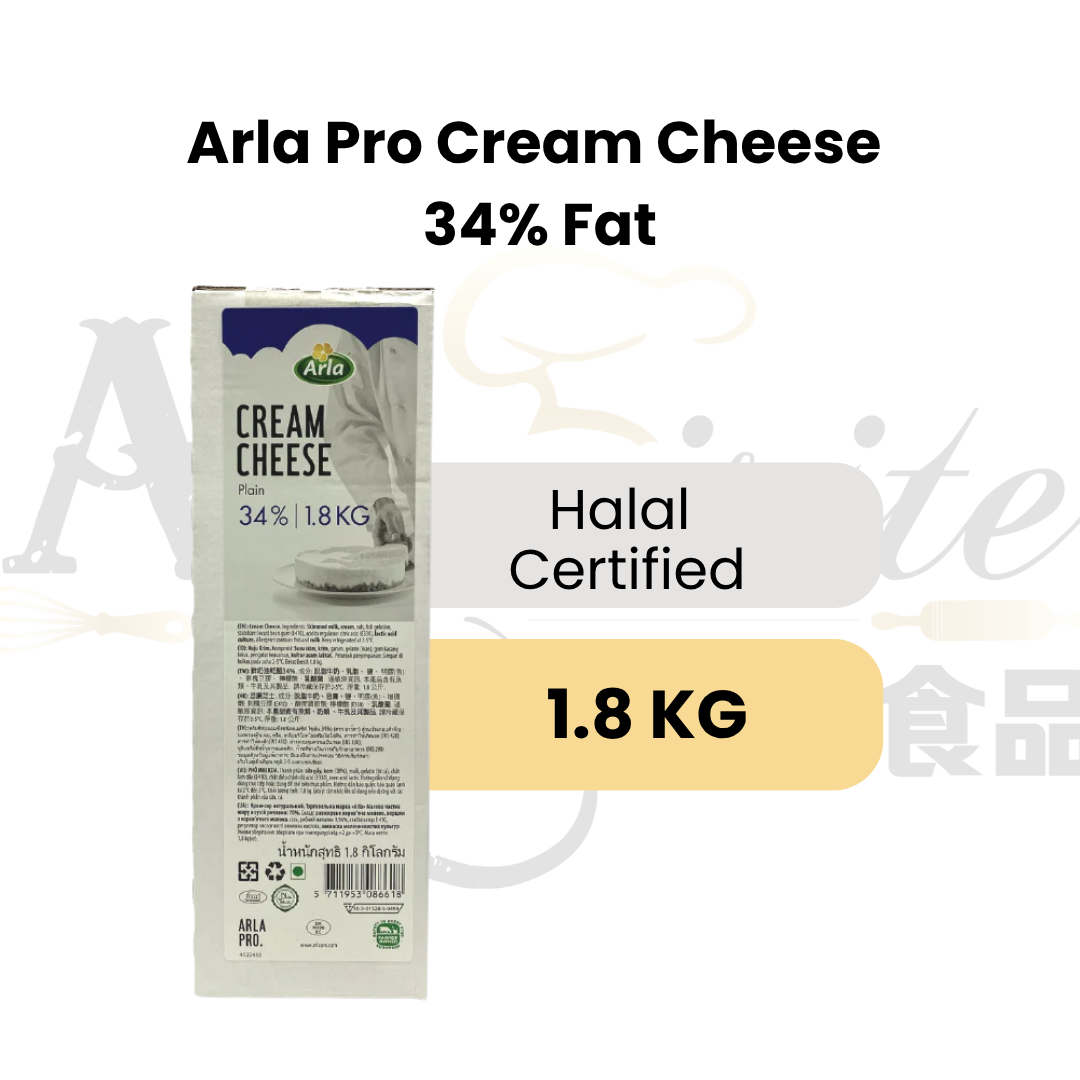 Arla Pro Cream Cheese 34% Fat 1.8kg