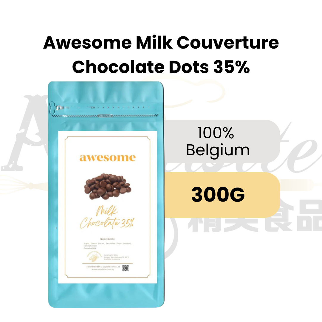 Awesome Milk Couverture Chocolate Dots 35%