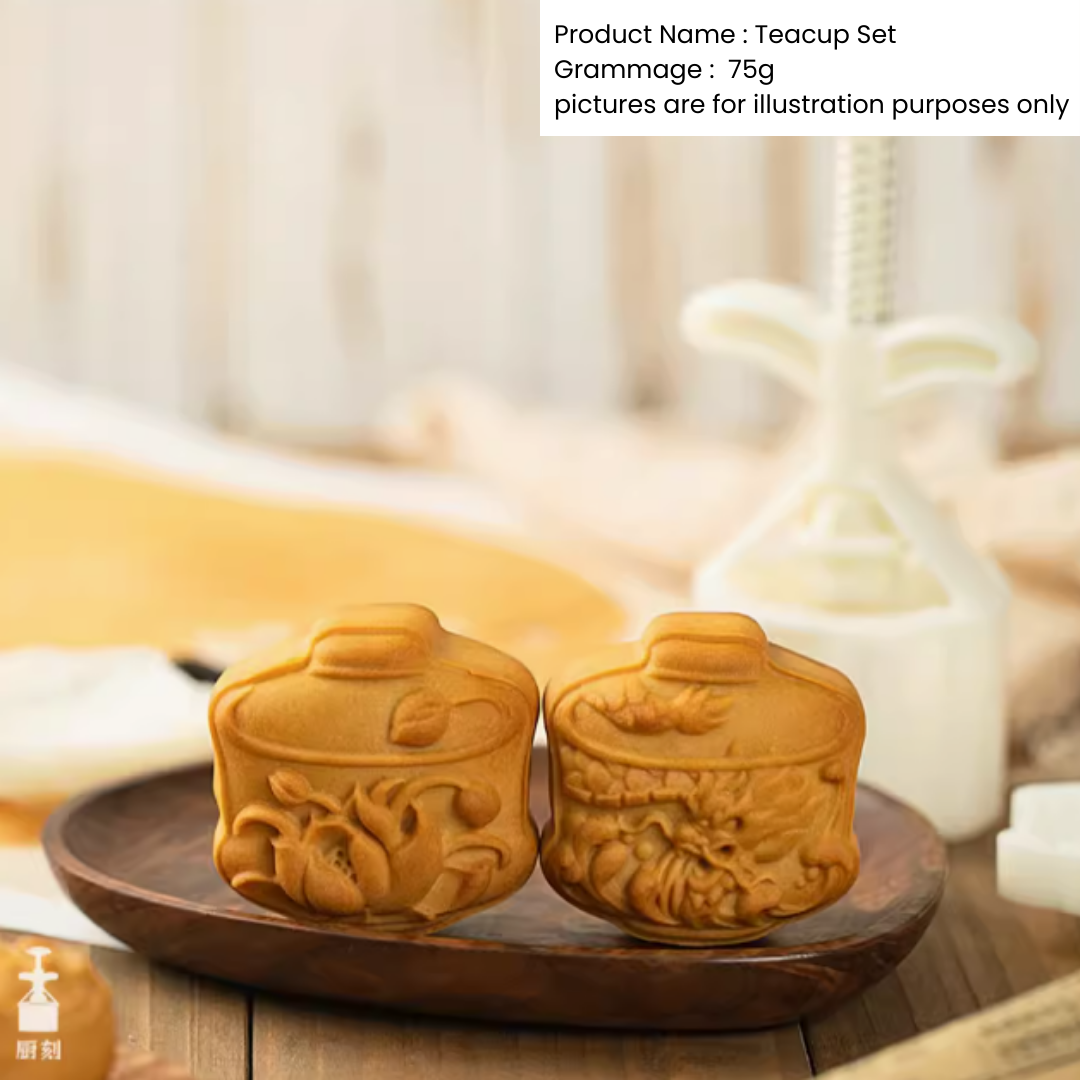 [PRE-ORDER BUNDLE DEAL] -  Tea cup Mooncake Mold 2pcs 75g