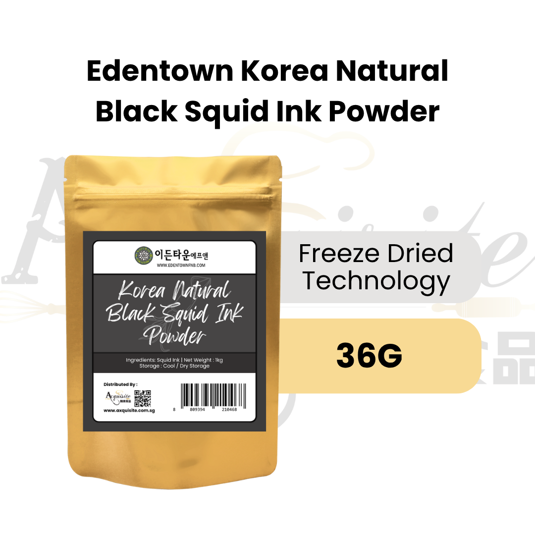 Edentown Korea Natural Black Squid Ink Powder 36g/100g/1kg