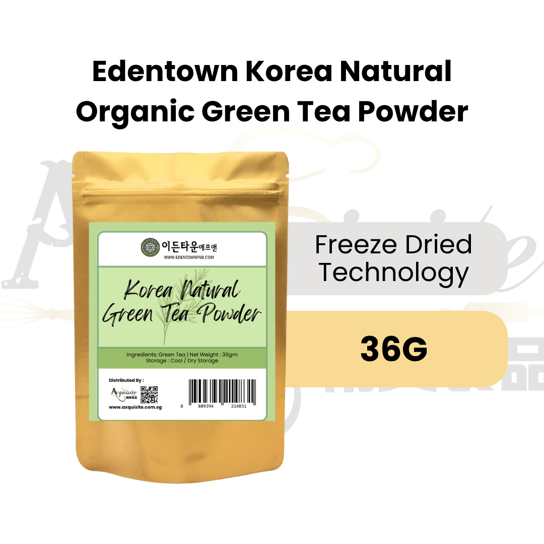 Edentown Korea Natural Organic Green Tea Powder 36g/80g/1kg