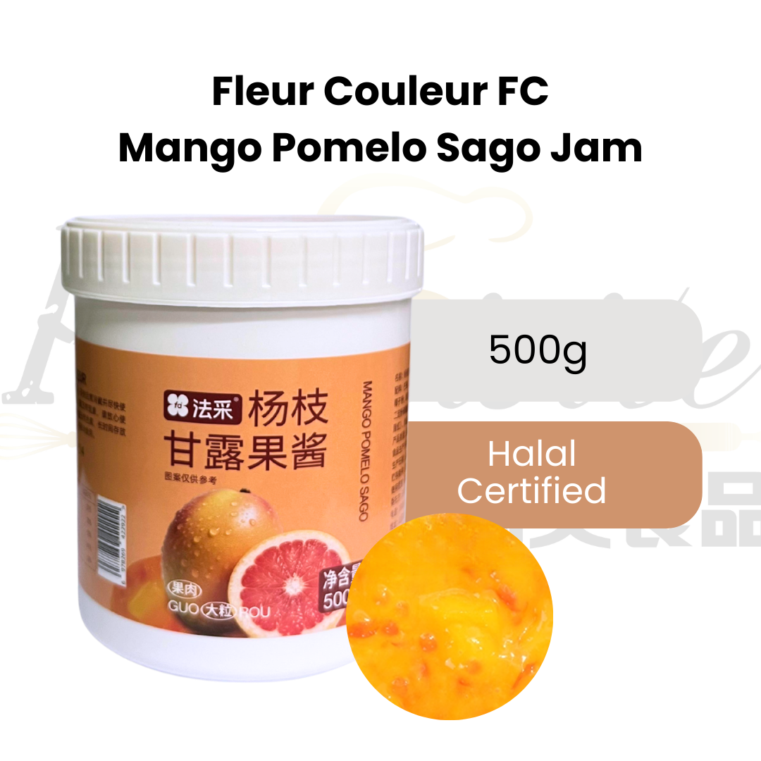 Fleur Couleur FC Mango Pomelo Pulp Jam | Fruit Filling | Ready To Eat | Cake & Desserts