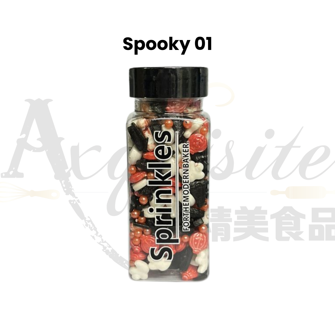 [SG READY STOCK] Edible Decorative Halloween Theme Candy Sugar Sprinkles Baking Decoration 100g | Axquisite
