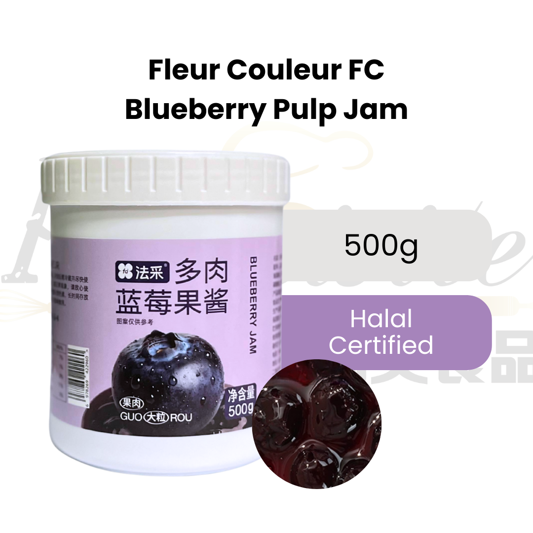 Fleur Couleur FC Blueberry Pulp Jam | Fruit Filling | Ready To Eat | Cake & Desserts