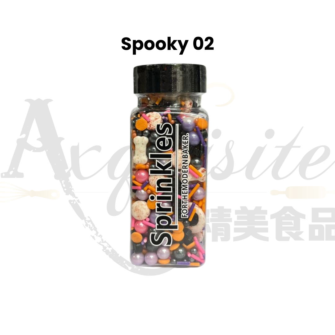 [SG READY STOCK] Edible Decorative Halloween Theme Candy Sugar Sprinkles Baking Decoration 100g | Axquisite