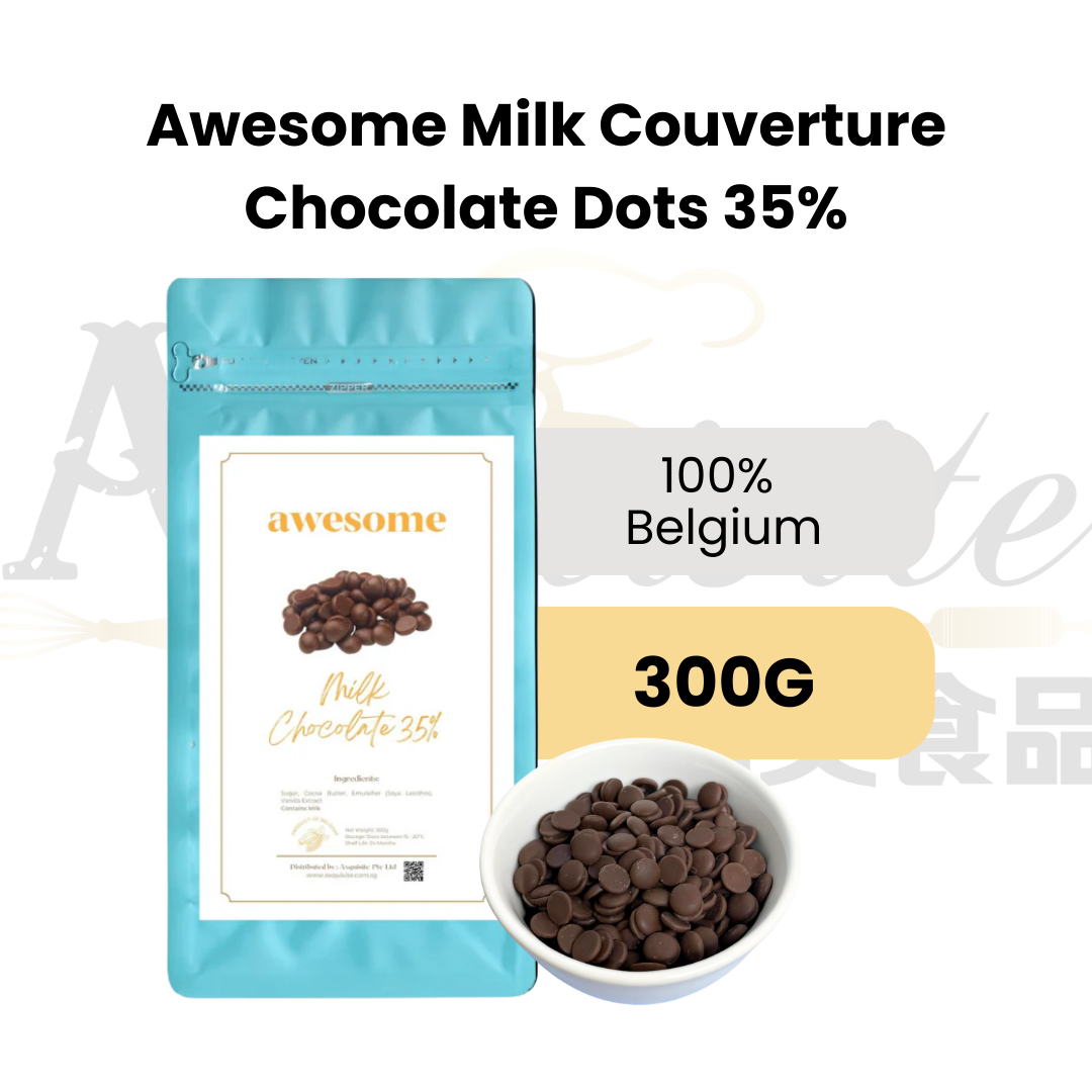 Awesome Milk Couverture Chocolate Dots 35%