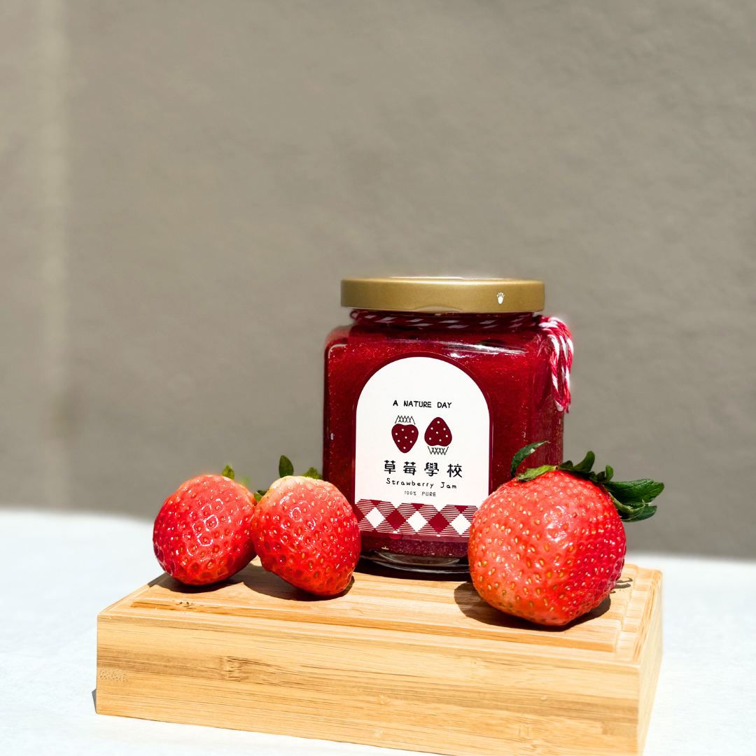 Organic Strawberry Jam 100% | Made from Taiwan Strawberry School