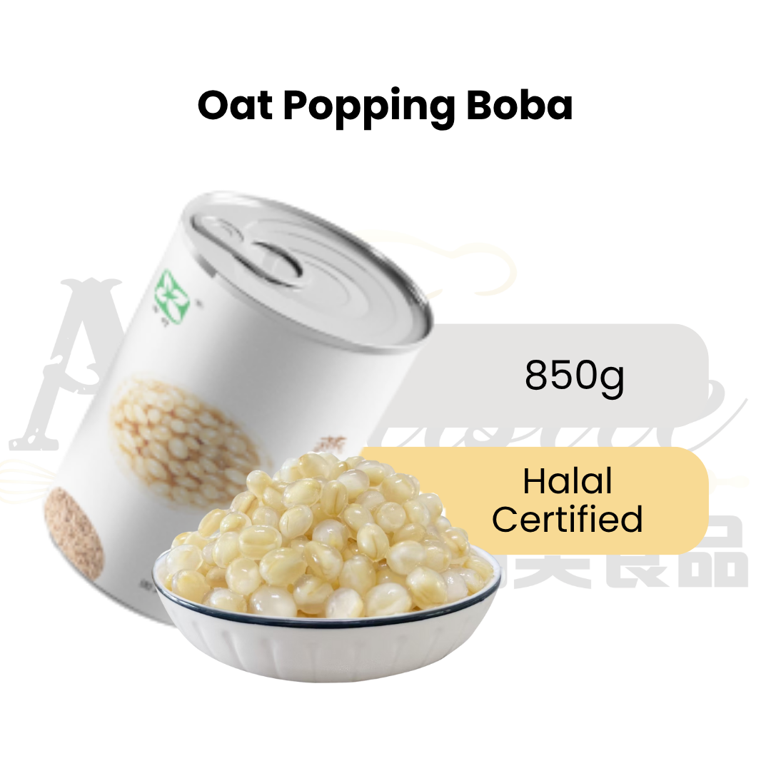 Oat Popping Boba | Ready-to-Use Mochi Q | DIY Desserts & Beverages Toppings