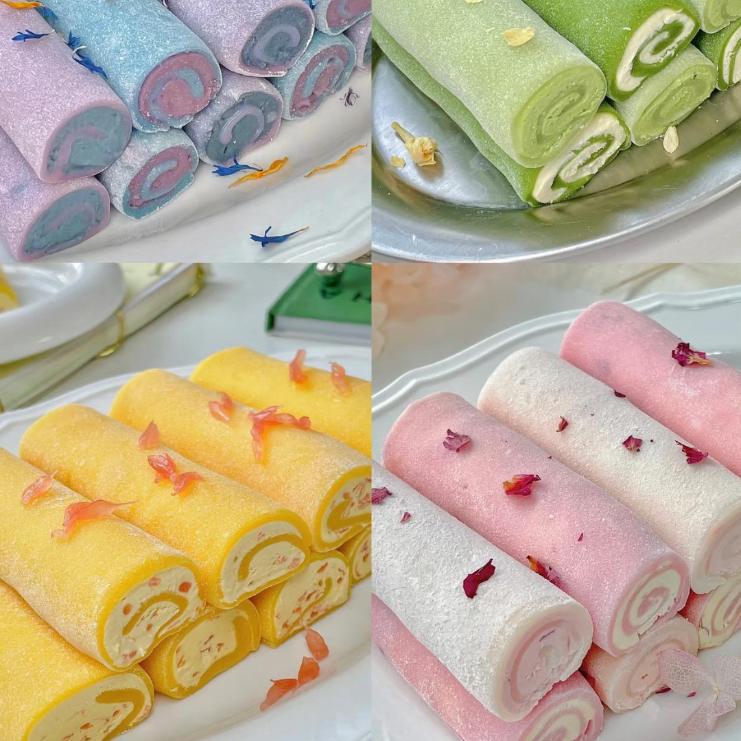 Strawberry Snowskin Mochi Wrapper Sheet | Ready-to-Eat Daifuku Skins | DIY Desserts