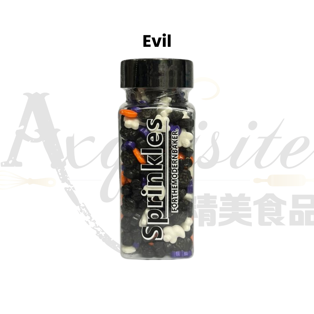 [SG READY STOCK] Edible Decorative Halloween Theme Candy Sugar Sprinkles Baking Decoration 100g | Axquisite
