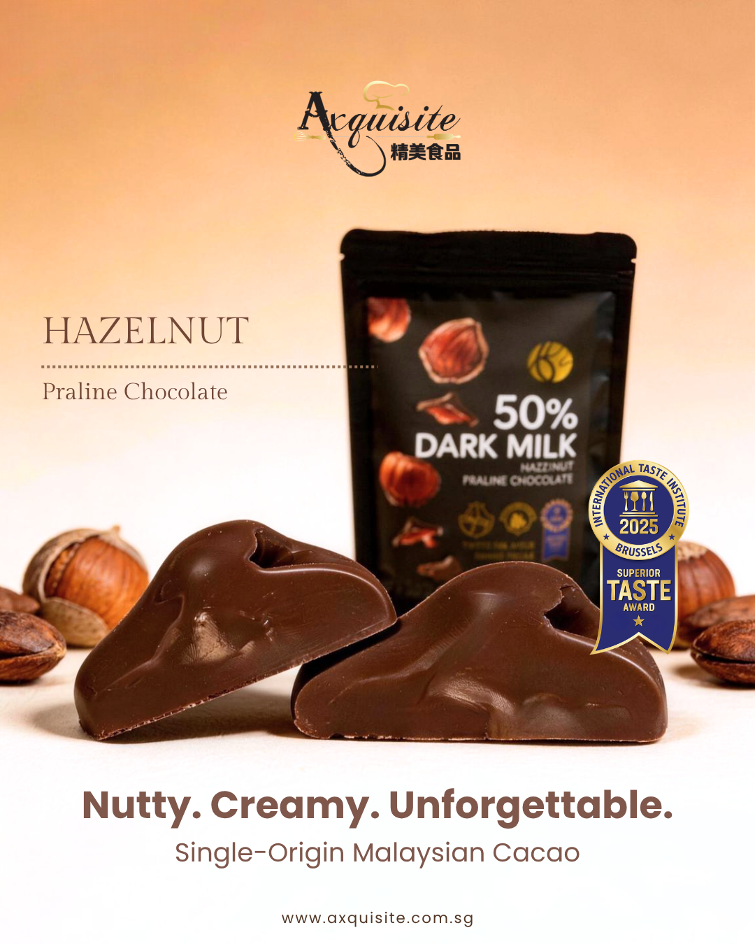 Bennsethicoa 50% Dark Milk Chocolate | Praline | Premium Chocolate | Chocolate Snack