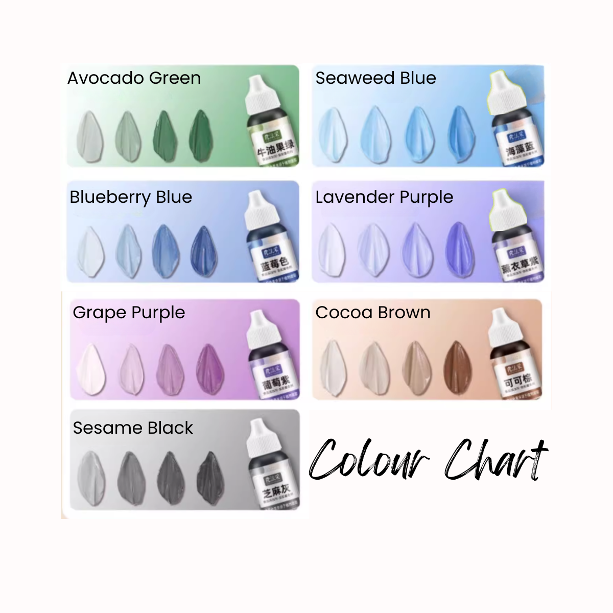 [Bundle of 15] Fleur Couleur Natural Food Colouring 38g x 15