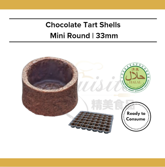 La Rose Noire LRN Chocolate Tart Shells Mini Round 33mm