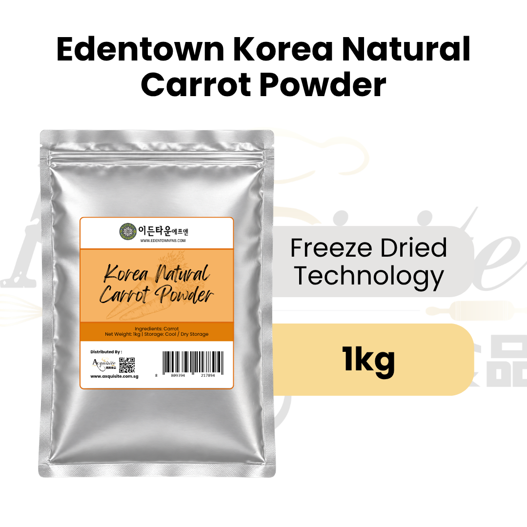Korean vegan-friendly Carrot Powder in 1kg packaging, freeze-dried technology
