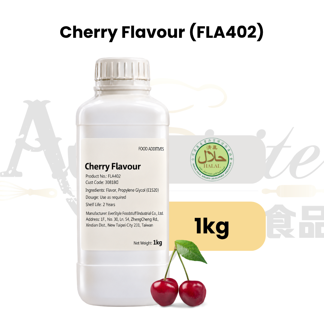 Everstyle Cherry Essence Flavouring 1kg for baking, cakes, pastries, desserts and beverages