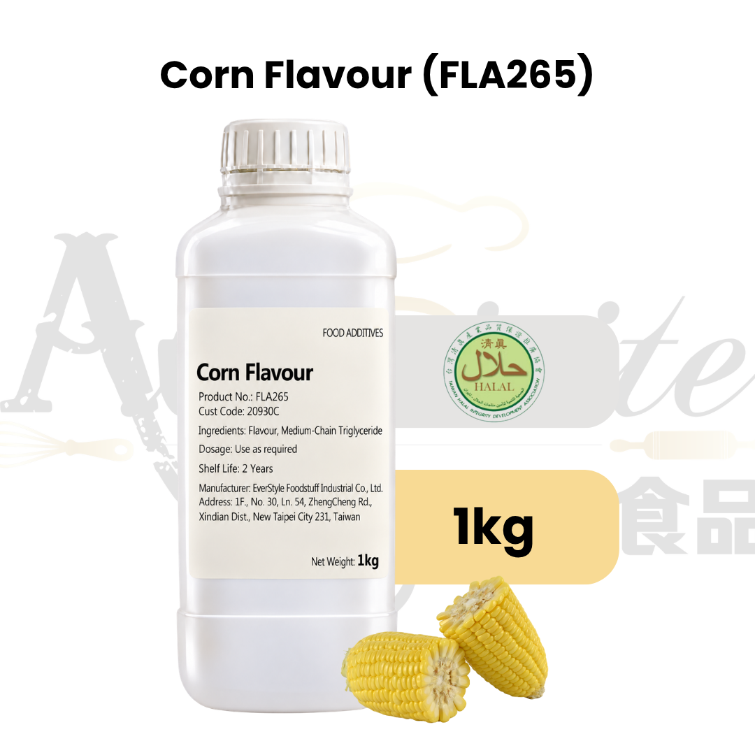 Everstyle Corn Essence Flavouring 1kg for baking, cakes, pastries, desserts and beverages 