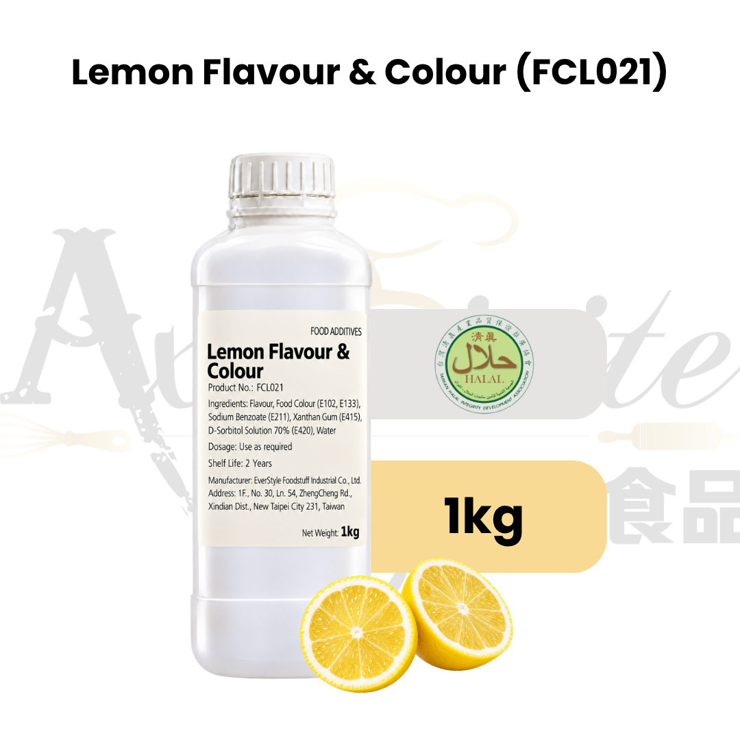 Everstyle Lemon Essence Flavouring & Colouring 1kg for baking, cakes, pastries, desserts and beverages