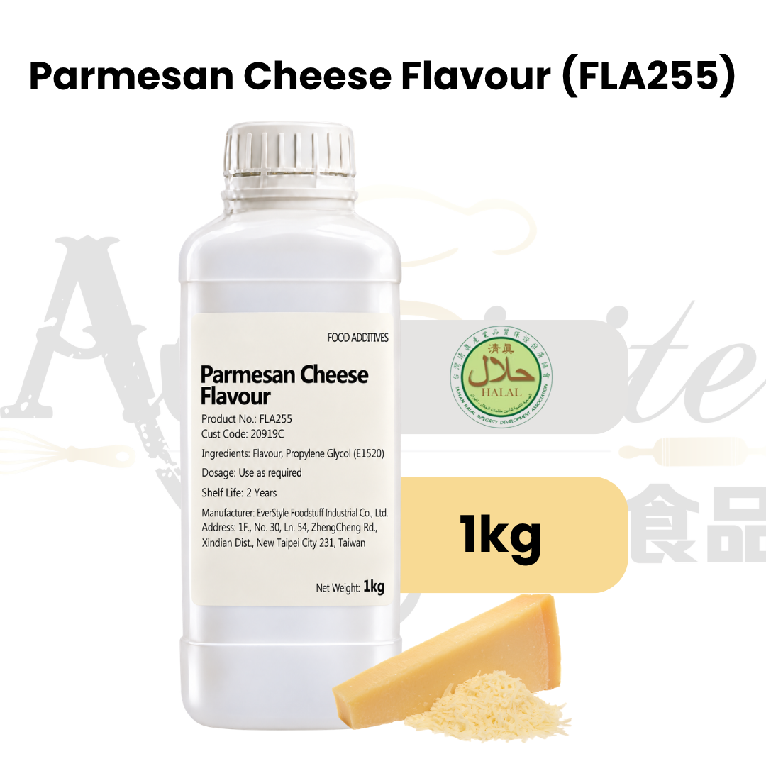 Everstyle Parmesan Cheese Essence Flavouring 1kg for baking, pastries, sauces, snacks and savoury dishes