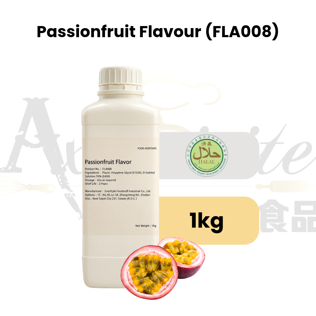 Everstyle Passion Fruit Essence Flavouring 1kg for baking, cakes, pastries, desserts and beverages