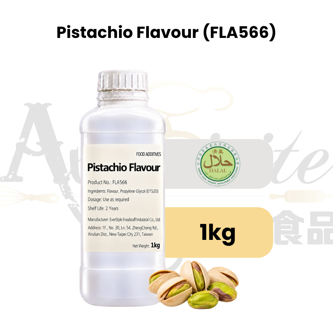 Everstyle Pistachio Essence Flavouring 1kg for baking, cakes, pastries, desserts and beverages
