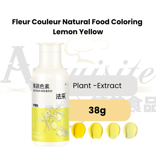Fleur Couleur Colouring Liquid Natural | Lemon Yellow 38g