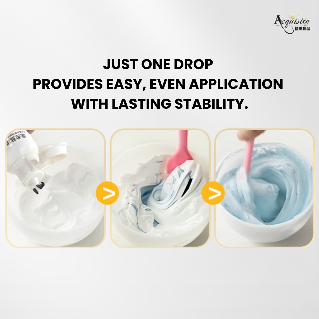 Fleur Couleur Colouring Liquid Natural  Mixing with just a drop of Fleur Couleur Colouring Liquid  