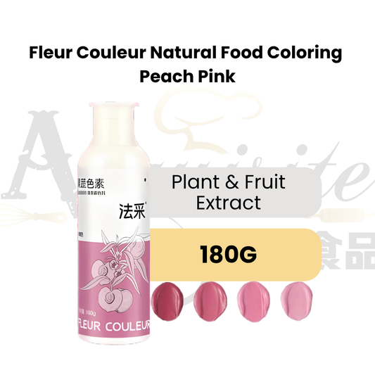 Fleur Couleur Natural Food Colouring 180g | Peach Pink