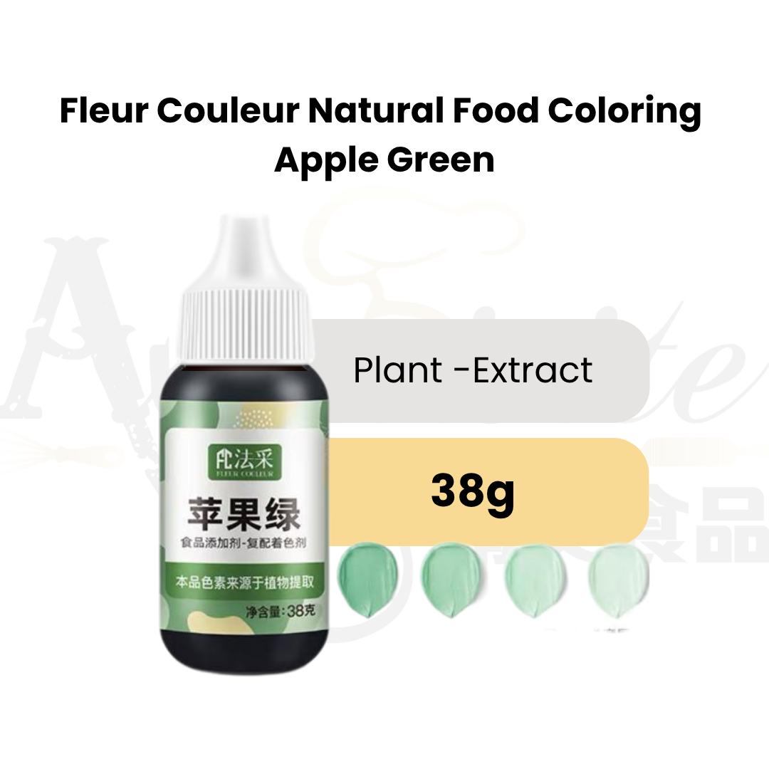 Fleur Couleur Natural Food Colouring 38g Vibrant Concentrated Edible Colourant For Baking, Cake Decorating & Icing