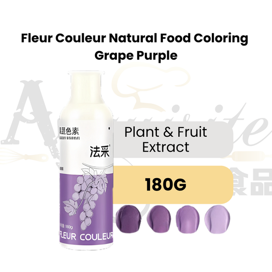 Fleur Couleur Natural Food Colouring 180g | Grape Purple