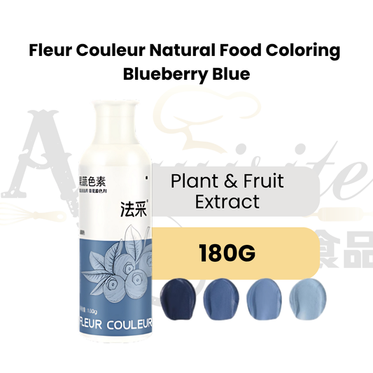Fleur Couleur Natural Food Colouring 180g | Blueberry Blue