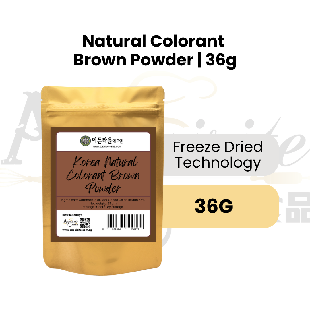 Edentown Korea Natural Colorant Brown Powder 36g/100g/1kg