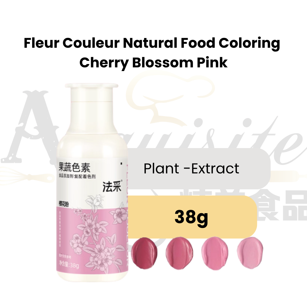 Fleur Couleur Natural Food Colouring 38g Vibrant Concentrated Edible Colourant For Baking, Cake Decorating & Icing