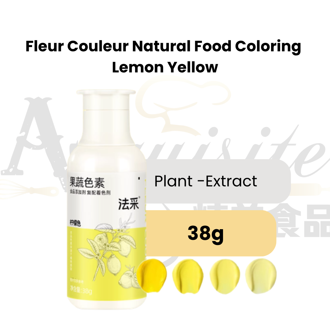 Fleur Couleur Natural Food Colouring 38g Vibrant Concentrated Edible Colourant For Baking, Cake Decorating & Icing