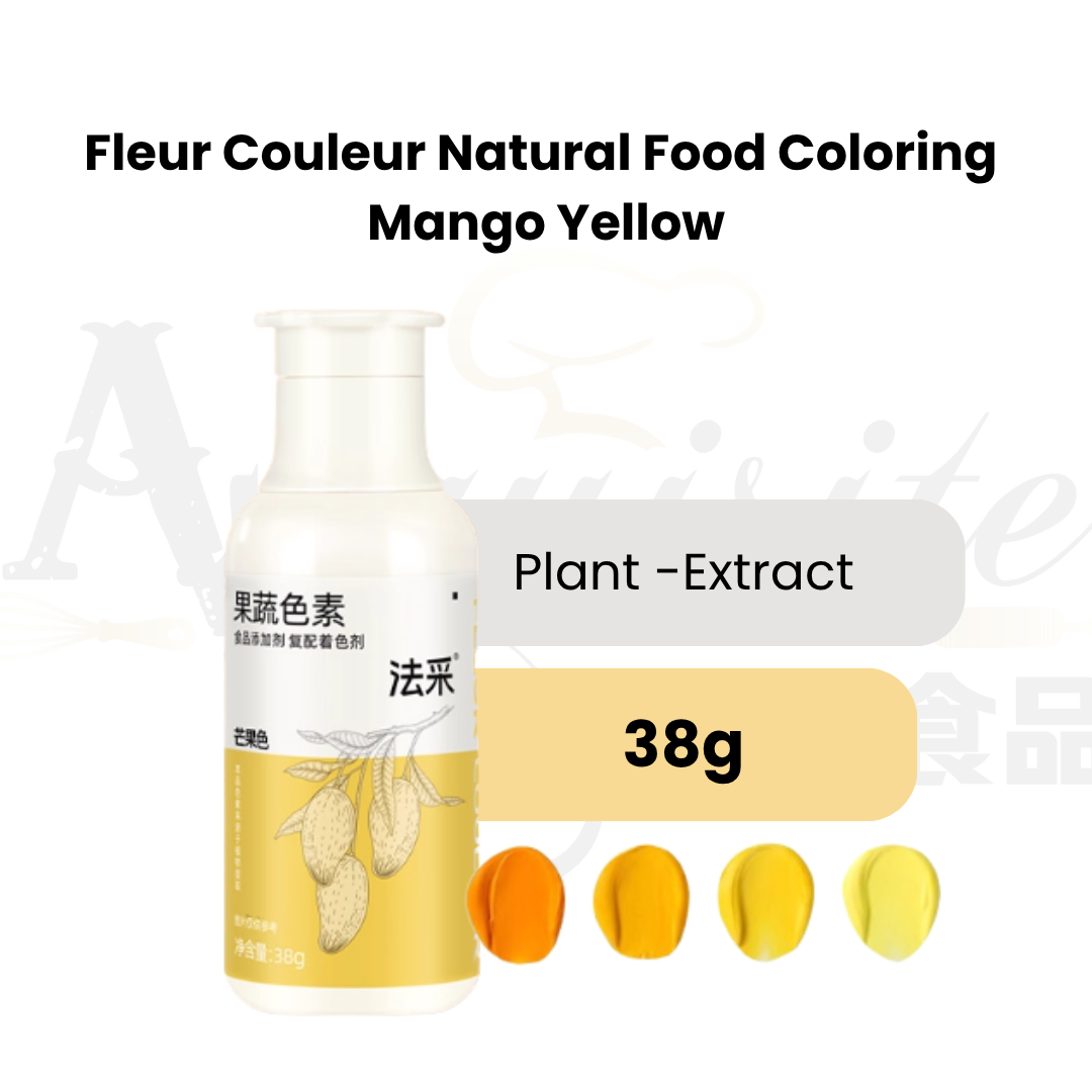 Fleur Couleur Natural Food Colouring 38g Vibrant Concentrated Edible Colourant For Baking, Cake Decorating & Icing
