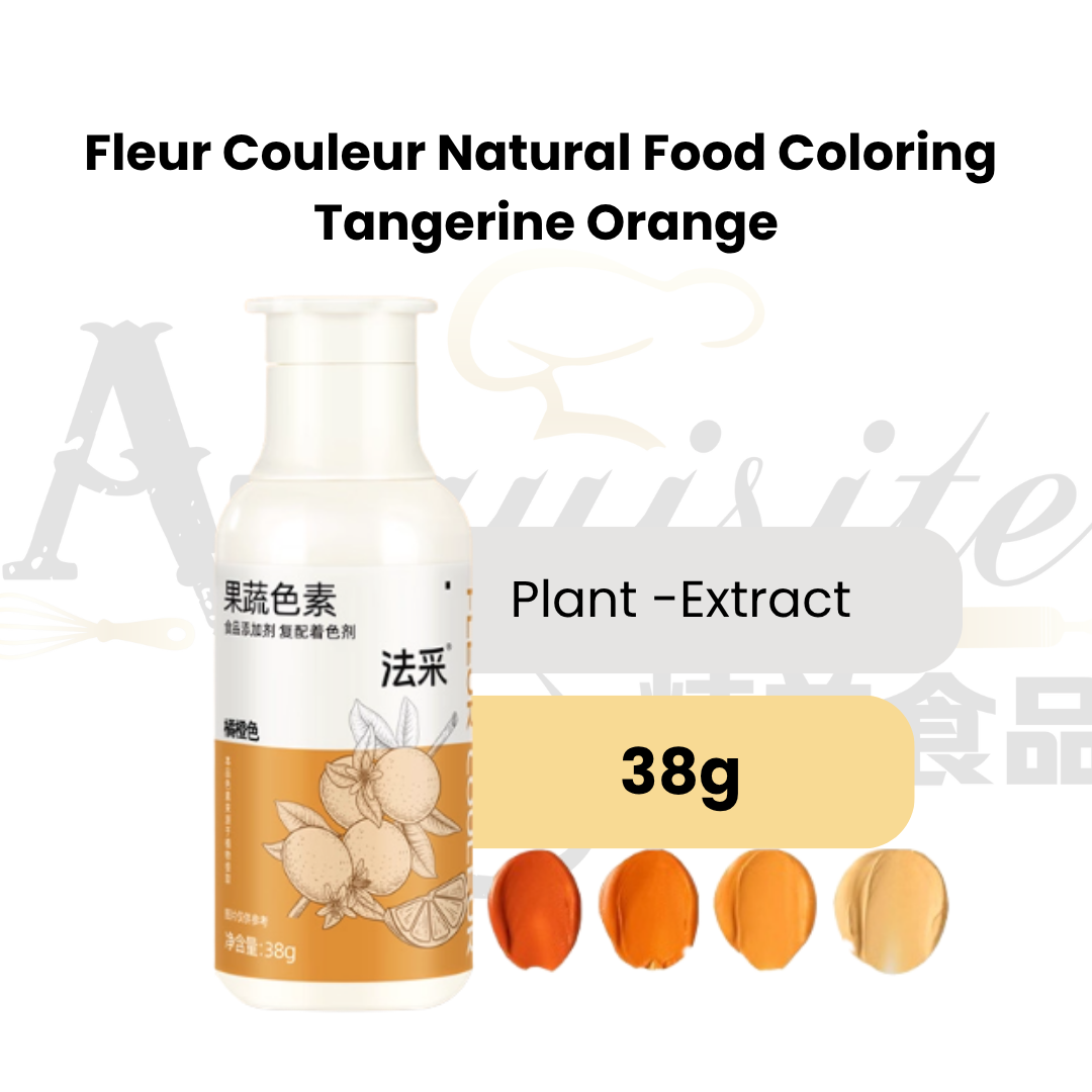 Fleur Couleur Natural Food Colouring 38g Vibrant Concentrated Edible Colourant For Baking, Cake Decorating & Icing