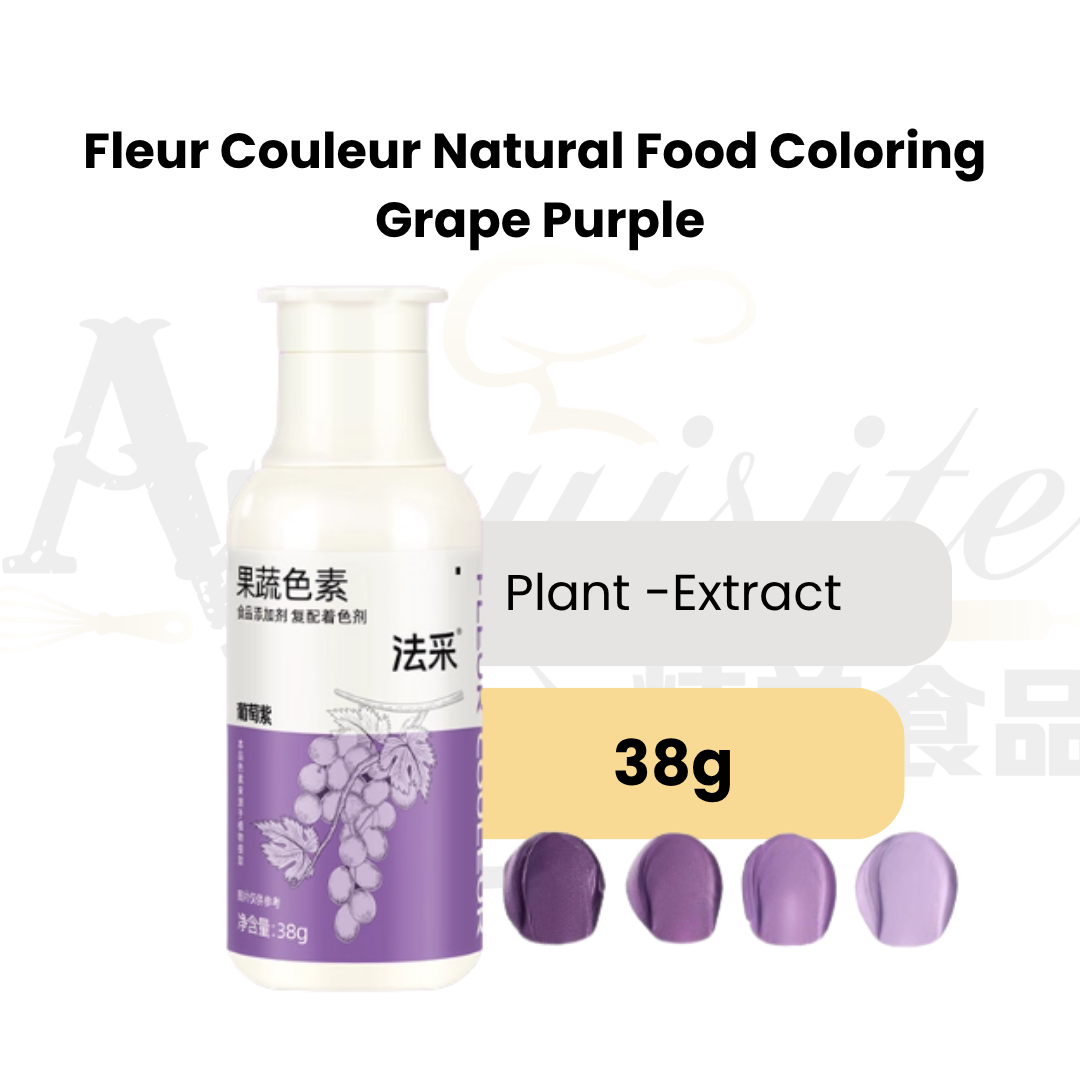 Fleur Couleur Natural Food Colouring 38g Vibrant Concentrated Edible Colourant For Baking, Cake Decorating & Icing