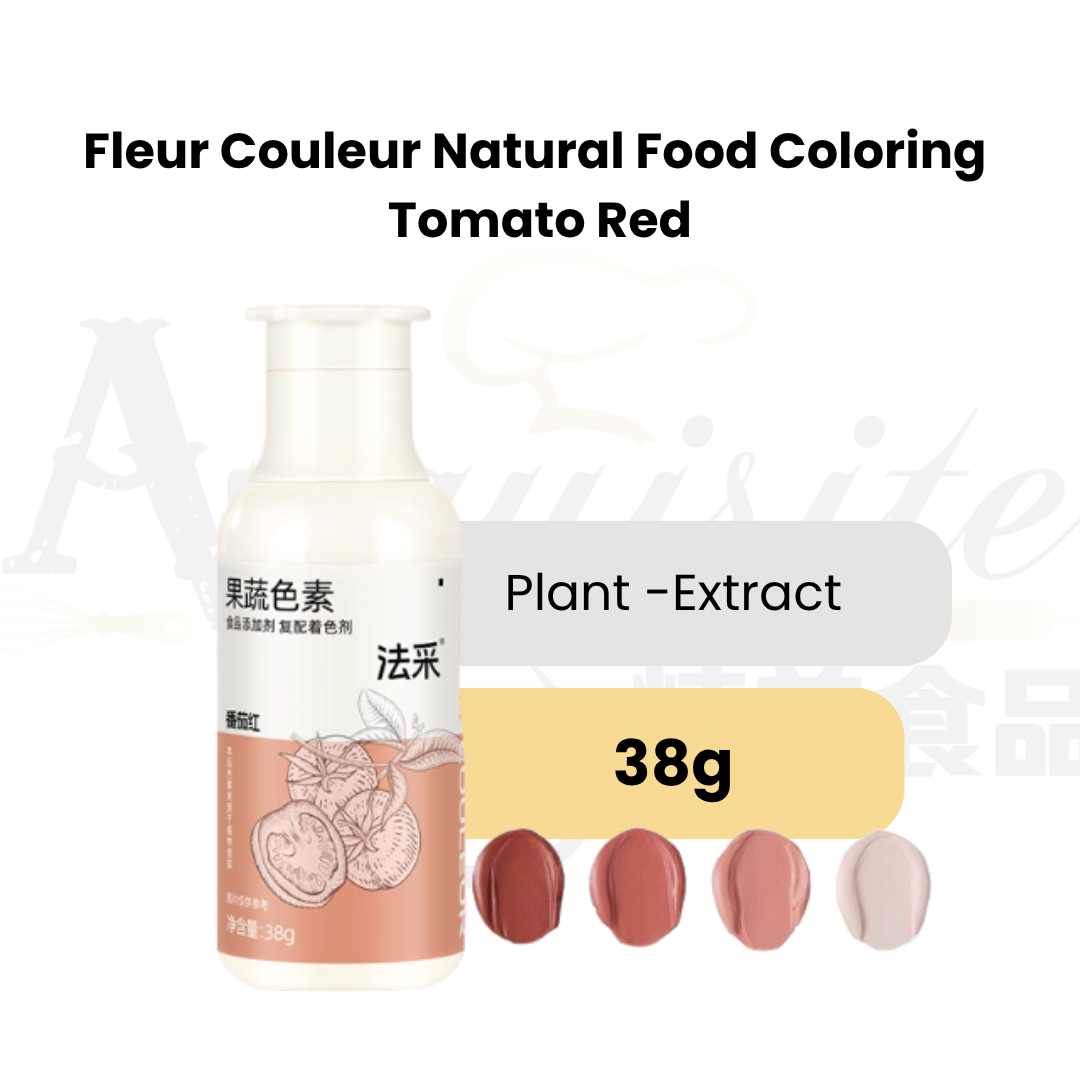 Fleur Couleur Natural Food Colouring 38g Vibrant Concentrated Edible Colourant For Baking, Cake Decorating & Icing
